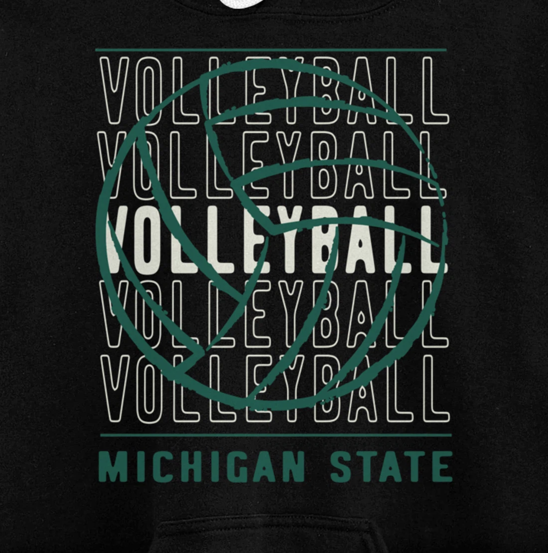 Volleyball Michigan State Pullover Hoodie