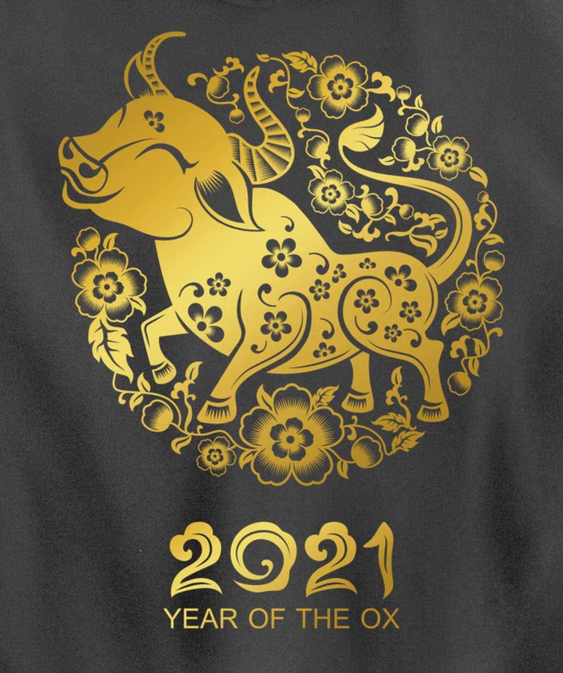 Happy Chinese New Year 2021 - Year Of The Ox Pullover Hoodie