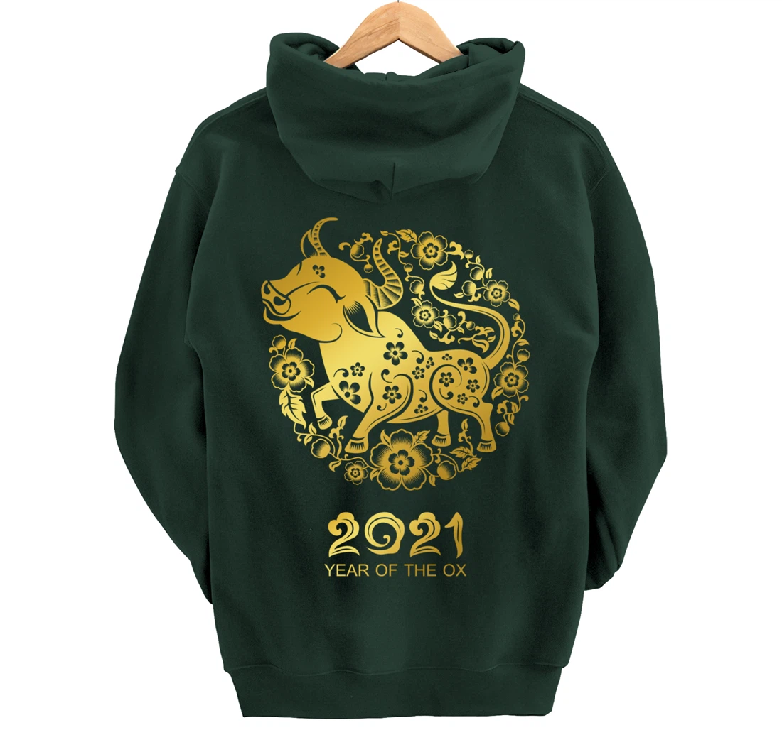 Happy Chinese New Year 2021 - Year Of The Ox Pullover Hoodie