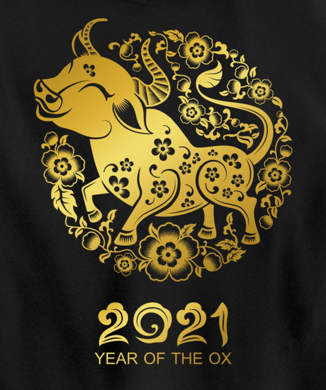 Happy Chinese New Year 2021 - Year Of The Ox Pullover Hoodie