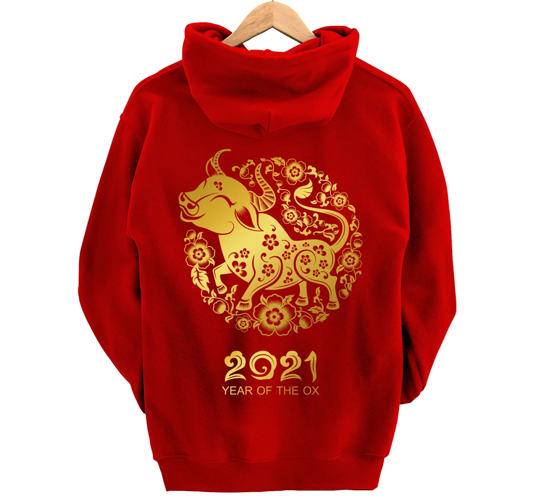 Happy Chinese New Year 2021 - Year Of The Ox Pullover Hoodie