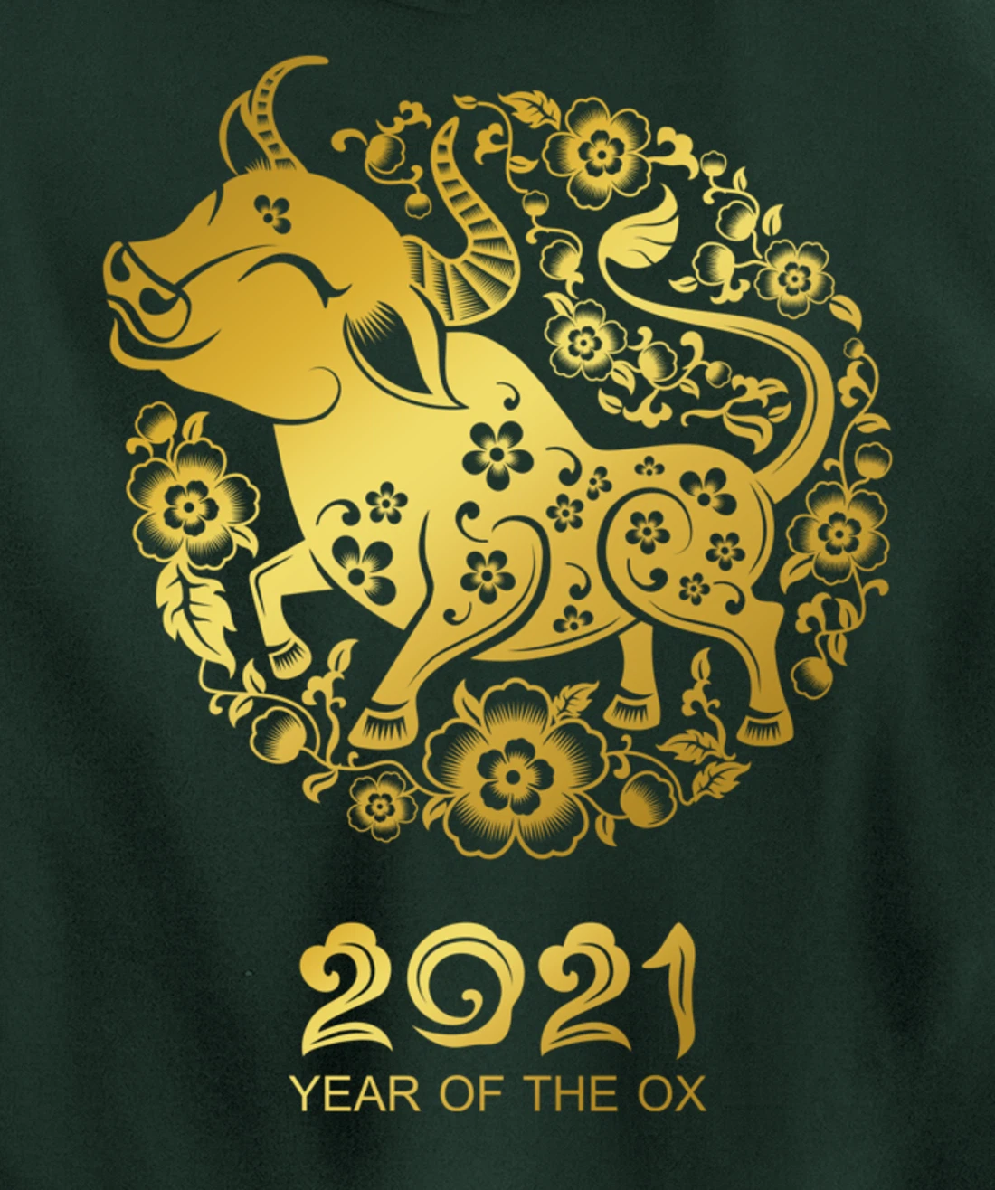 Happy Chinese New Year 2021 - Year Of The Ox Pullover Hoodie