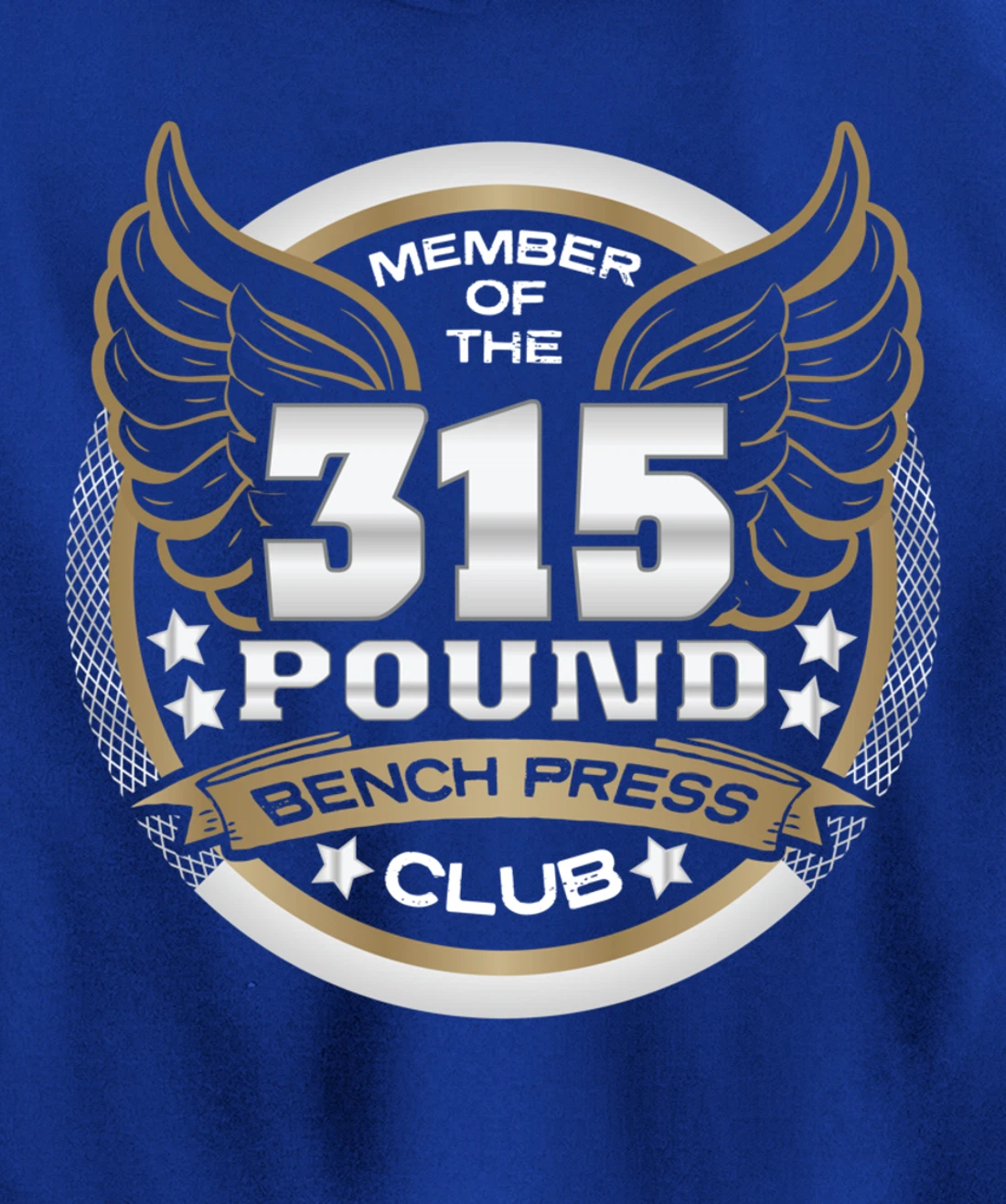 315 Pound Bench Press Club for Powerlifter Weightlifter Gym Pullover Hoodie