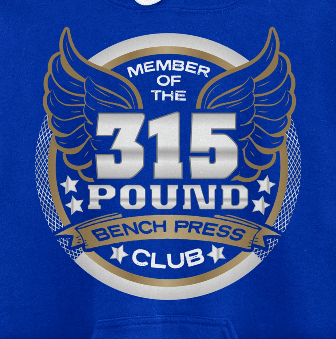 315 Pound Bench Press Club for Powerlifter Weightlifter Gym Pullover Hoodie