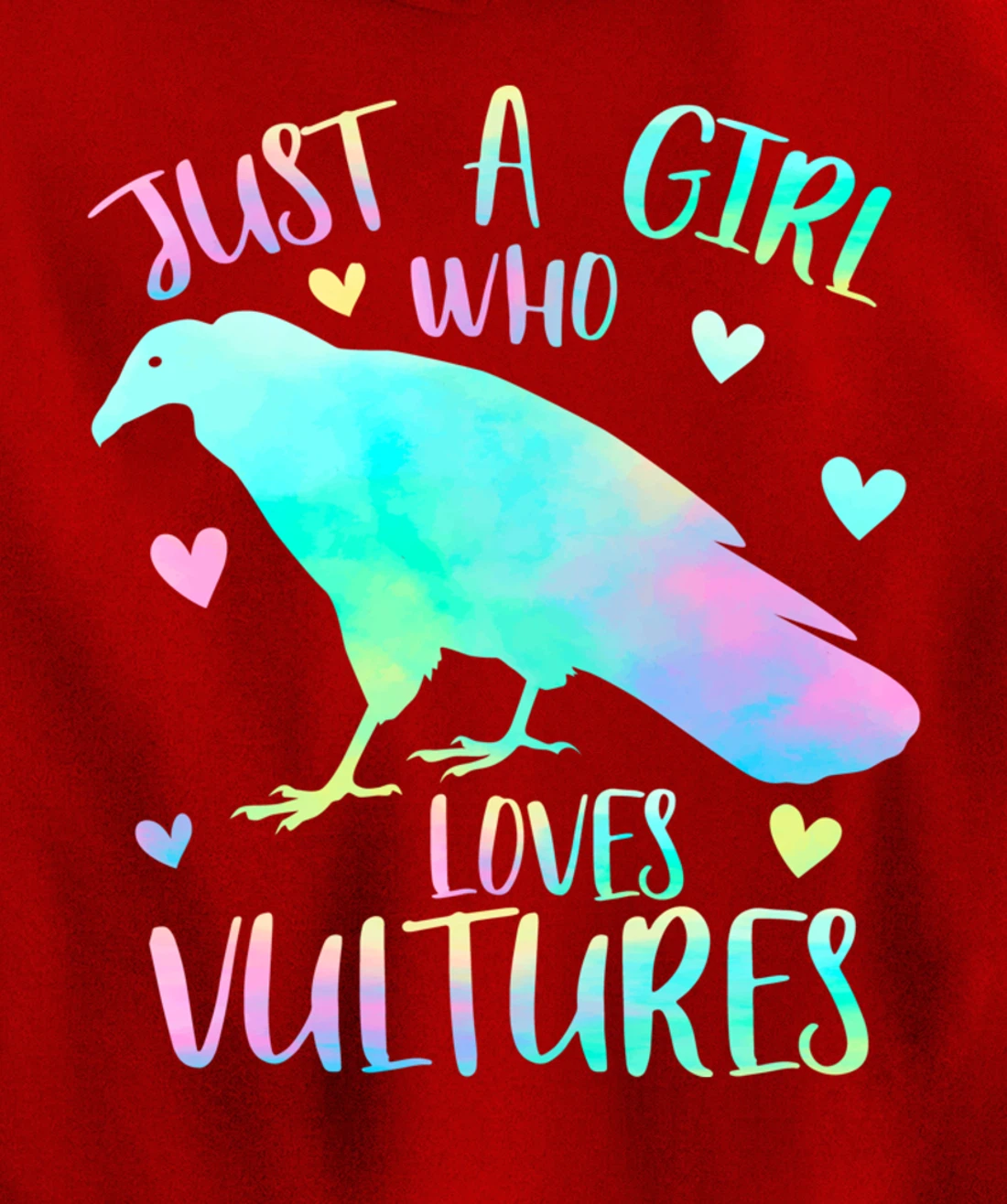 Just a Girl Who Loves Vultures - Vulture Bird Lover Gifts Pullover Hoodie
