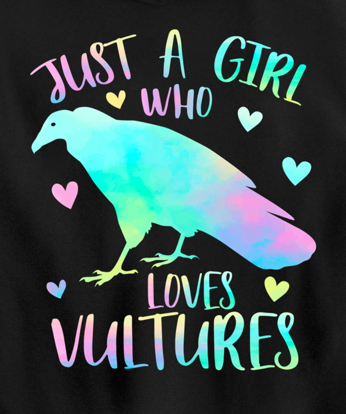 Just a Girl Who Loves Vultures - Vulture Bird Lover Gifts Pullover Hoodie