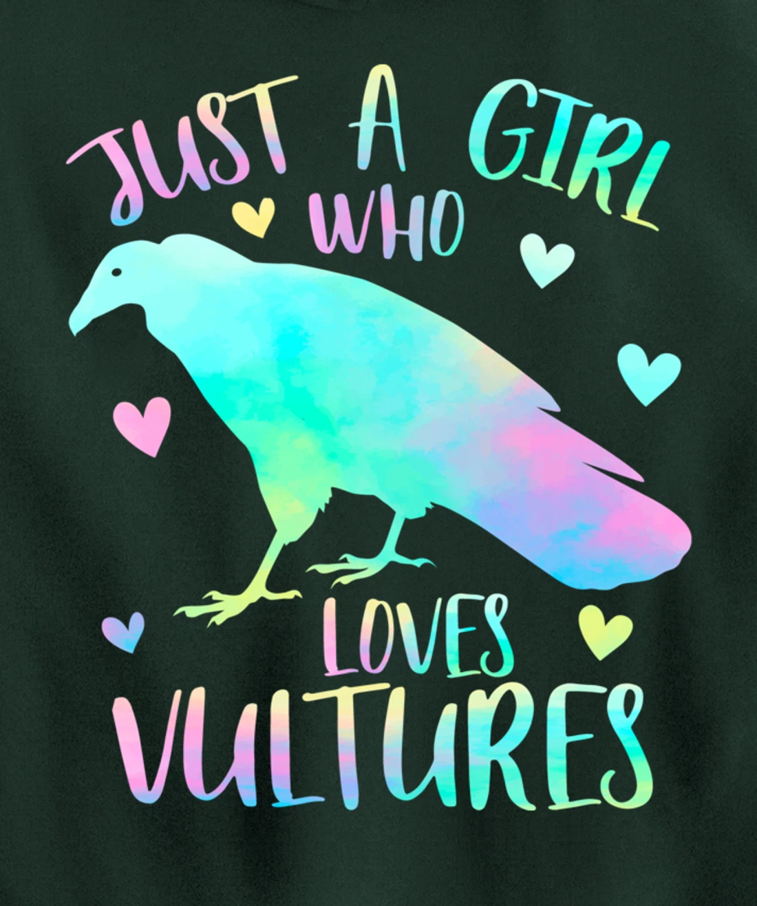 Just a Girl Who Loves Vultures - Vulture Bird Lover Gifts Pullover Hoodie