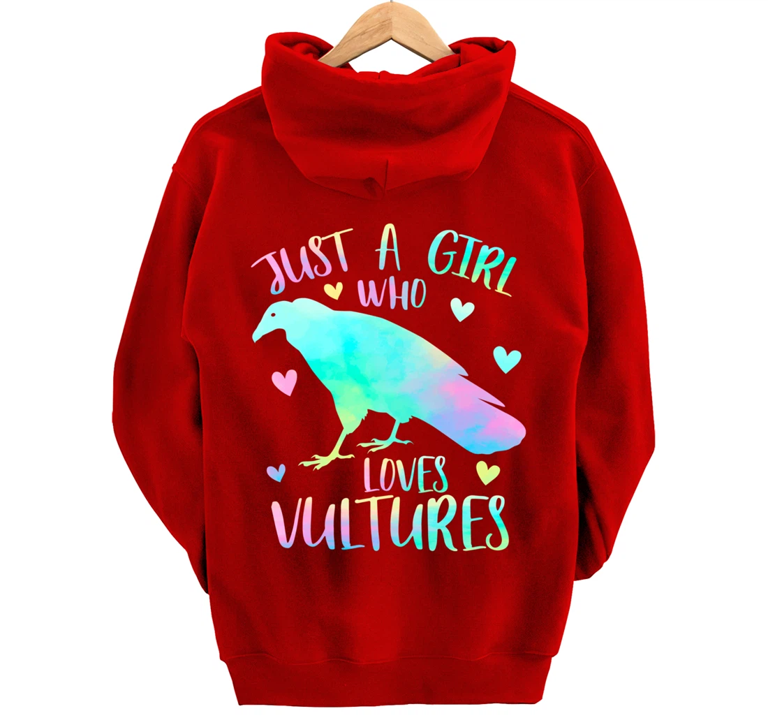 Just a Girl Who Loves Vultures - Vulture Bird Lover Gifts Pullover Hoodie