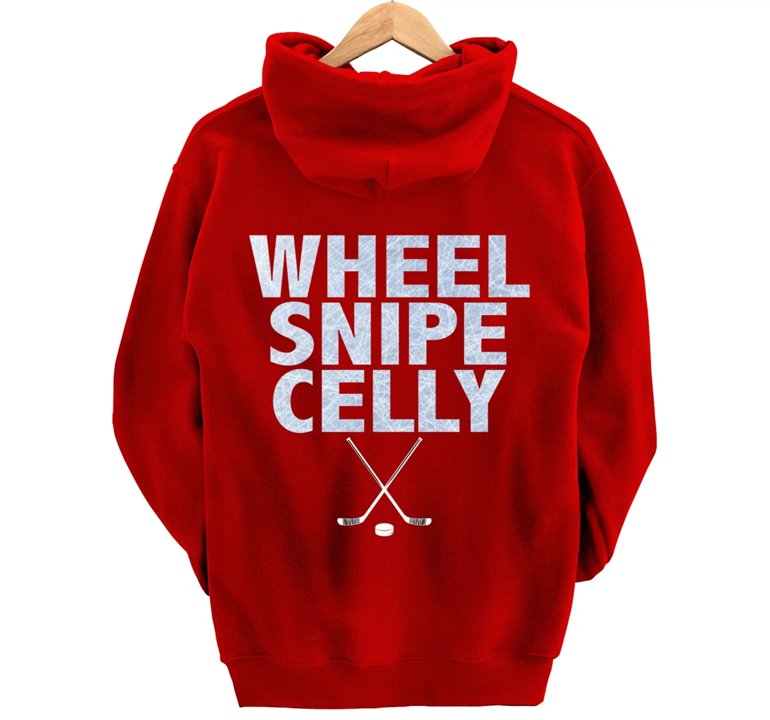 Wheel Snipe Celly Boys Hockey Pullover Hoodie