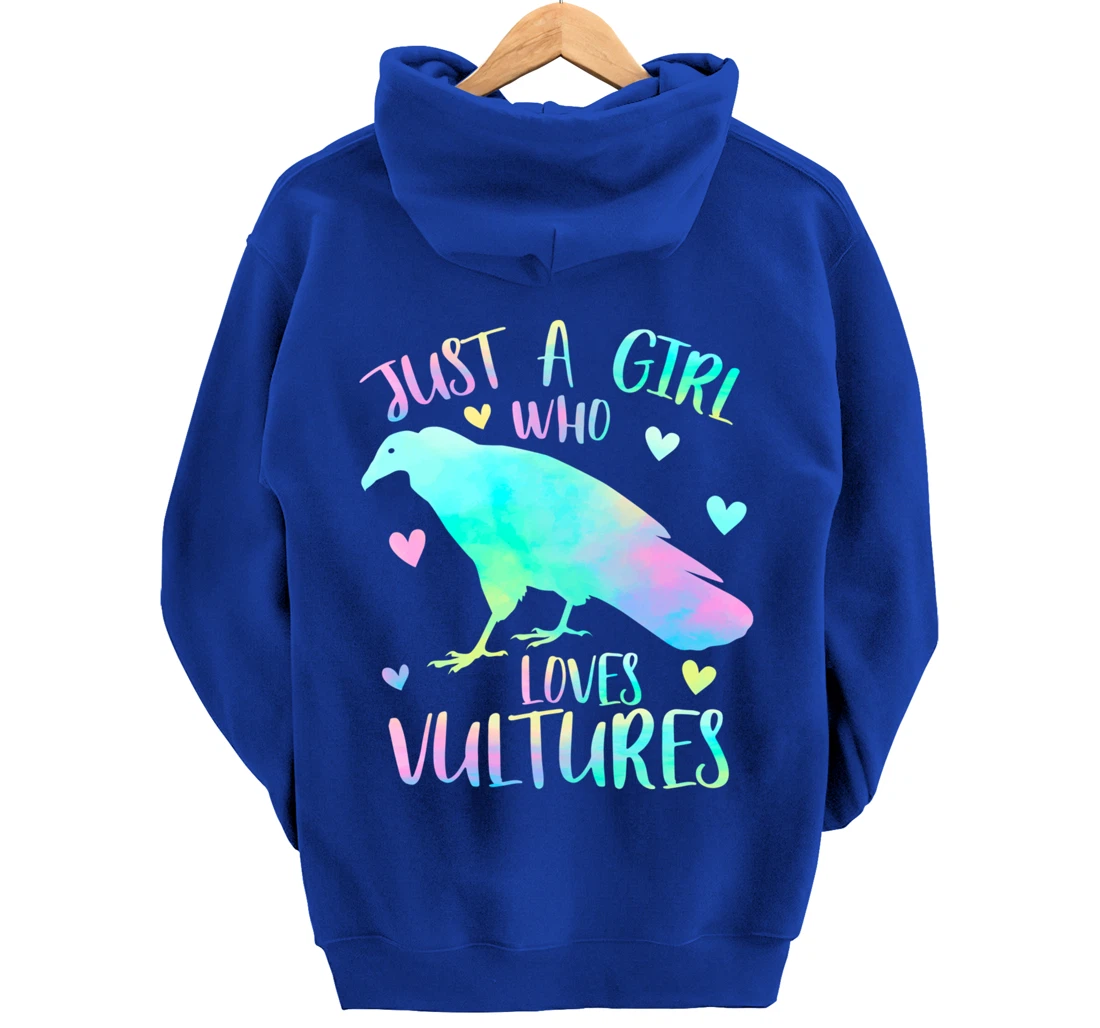 Just a Girl Who Loves Vultures - Vulture Bird Lover Gifts Pullover Hoodie
