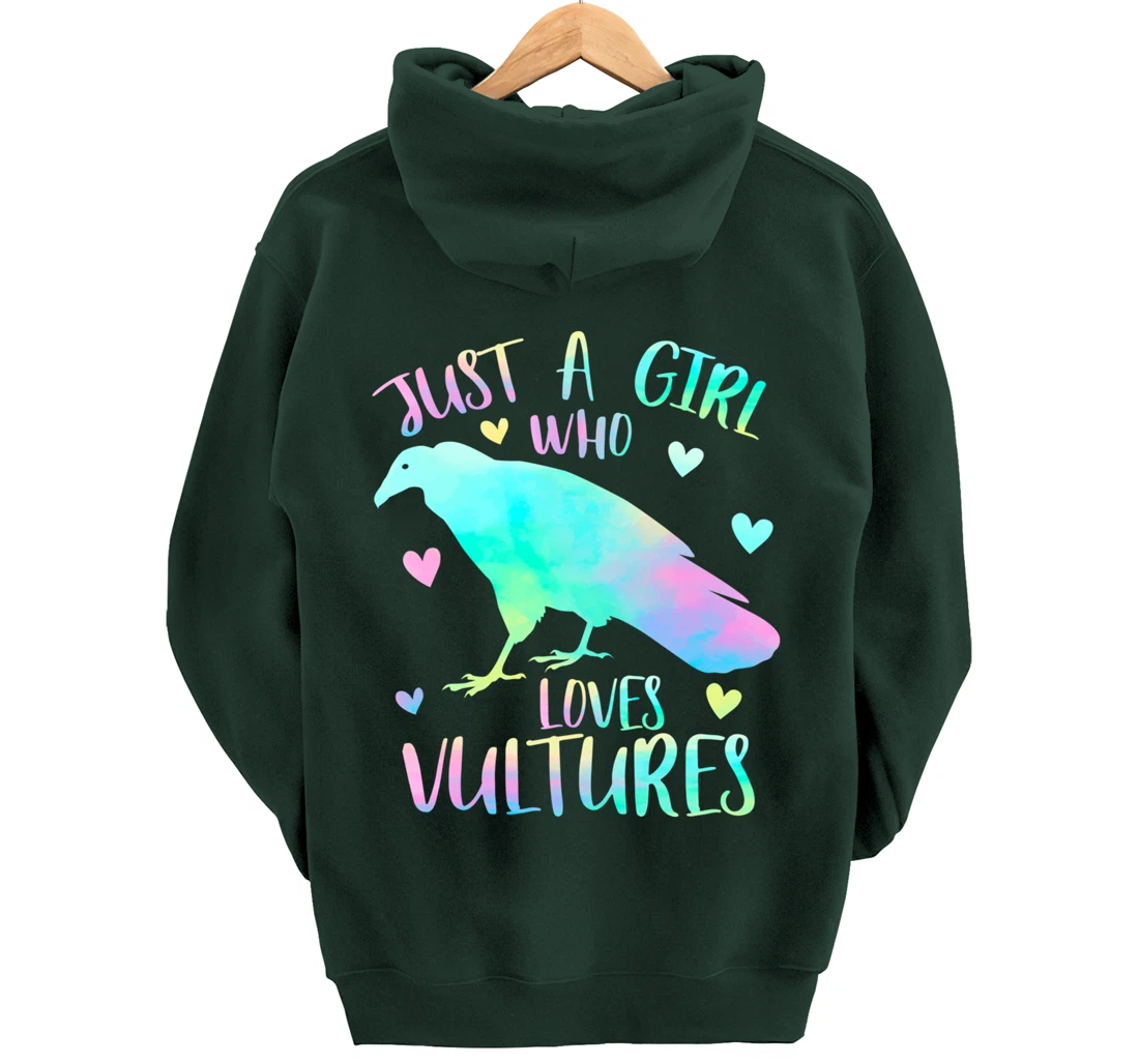Just a Girl Who Loves Vultures - Vulture Bird Lover Gifts Pullover Hoodie