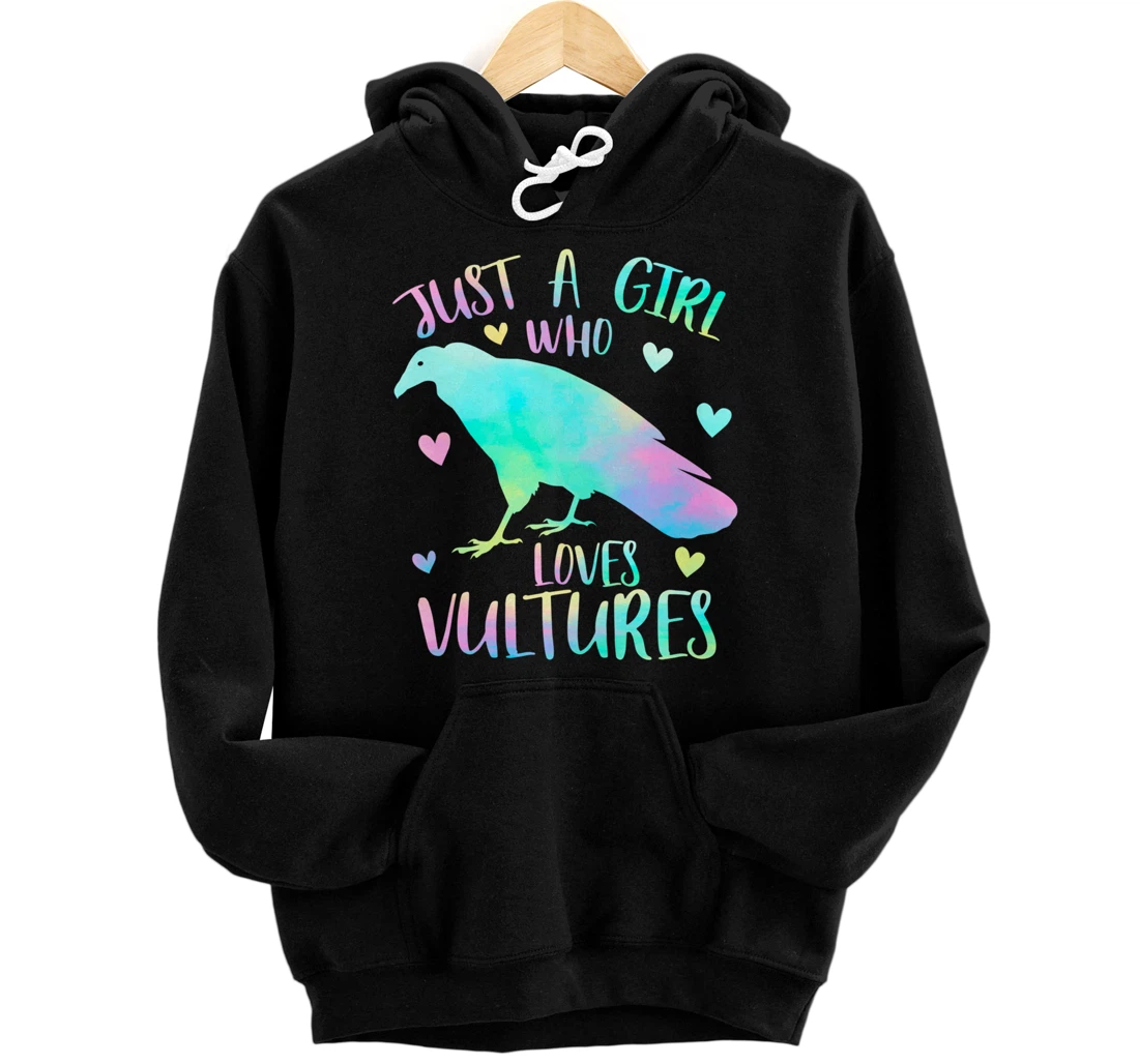 Just a Girl Who Loves Vultures - Vulture Bird Lover Gifts Pullover Hoodie