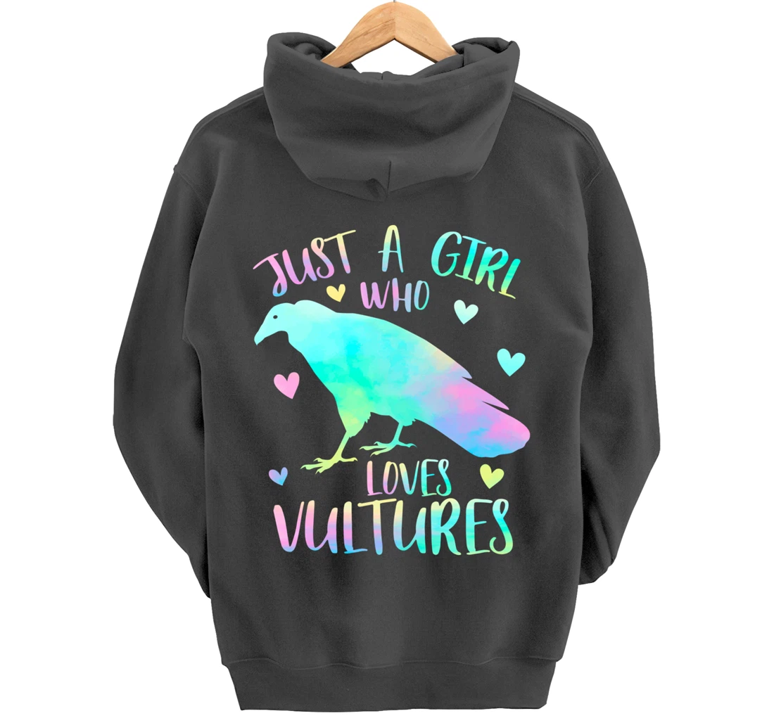 Just a Girl Who Loves Vultures - Vulture Bird Lover Gifts Pullover Hoodie