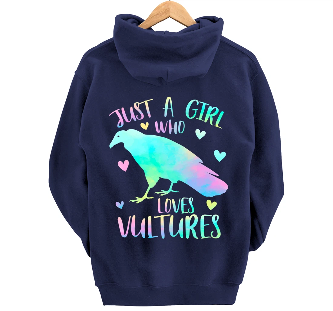 Just a Girl Who Loves Vultures - Vulture Bird Lover Gifts Pullover Hoodie