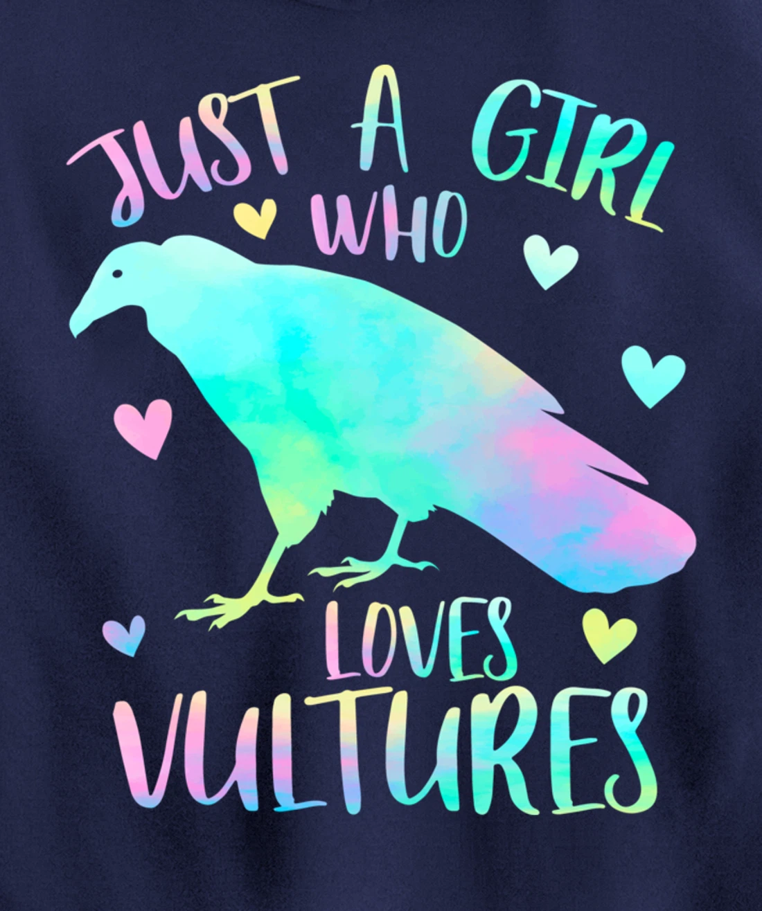 Just a Girl Who Loves Vultures - Vulture Bird Lover Gifts Pullover Hoodie