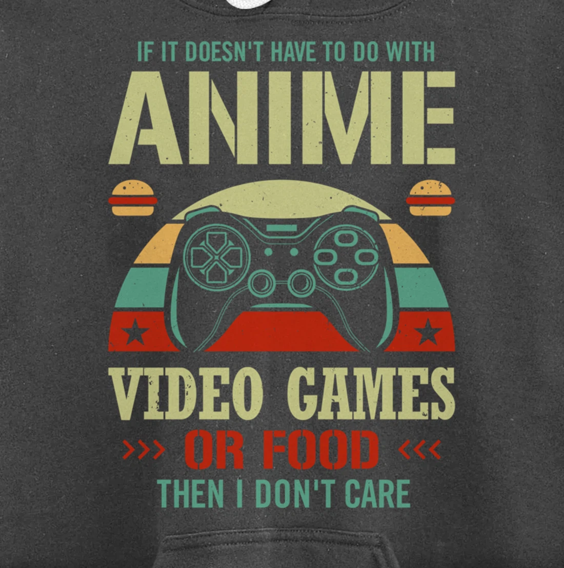 Kawaii Gamer Food Video Games Anime Comic PC Console Gaming Pullover Hoodie