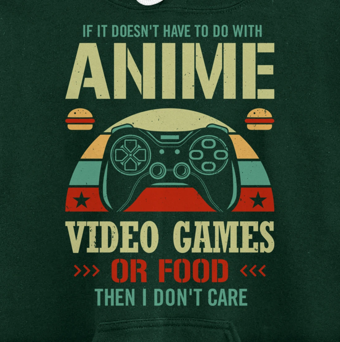 Kawaii Gamer Food Video Games Anime Comic PC Console Gaming Pullover Hoodie