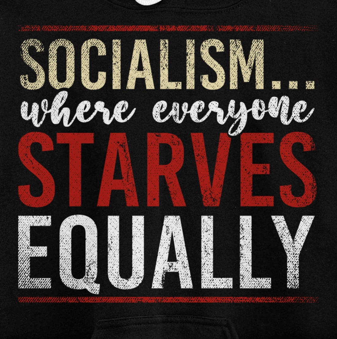 Anti Communism Capitalist Gift Liberty Lover Anti Socialism Pullover Hoodie