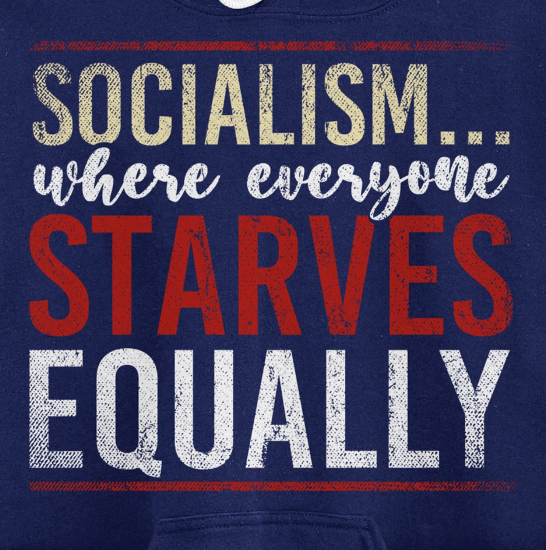 Anti Communism Capitalist Gift Liberty Lover Anti Socialism Pullover Hoodie