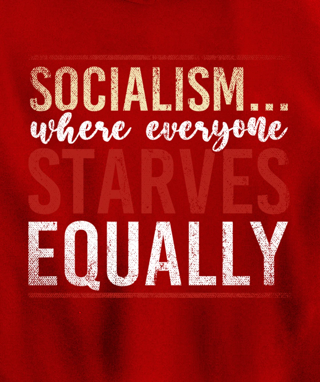 Anti Communism Capitalist Gift Liberty Lover Anti Socialism Pullover Hoodie