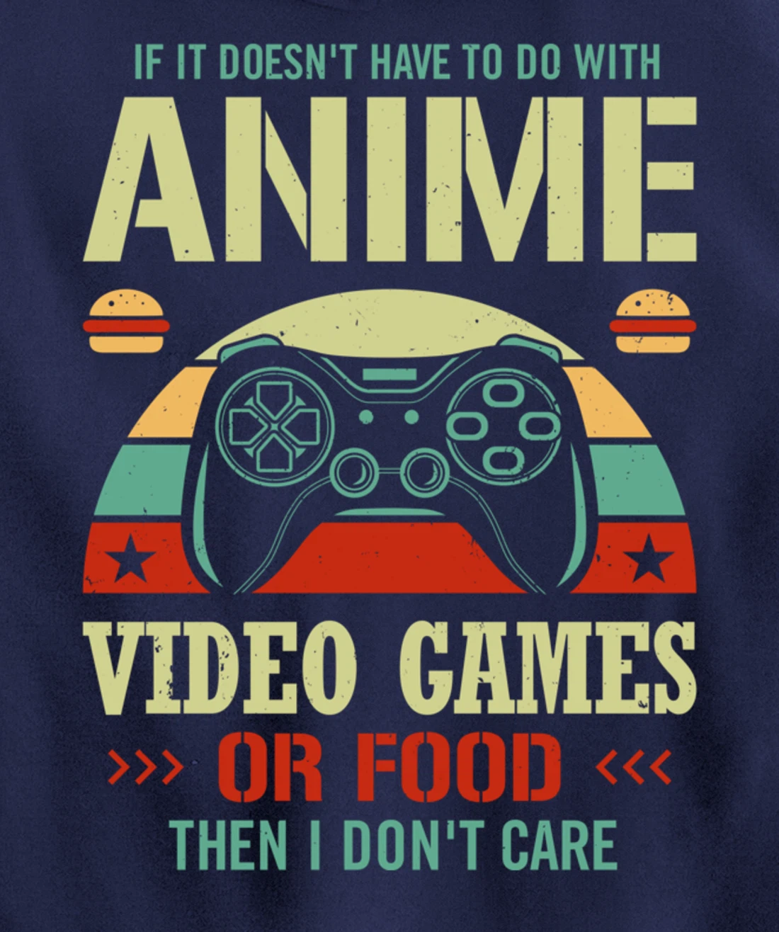 Kawaii Gamer Food Video Games Anime Comic PC Console Gaming Pullover Hoodie