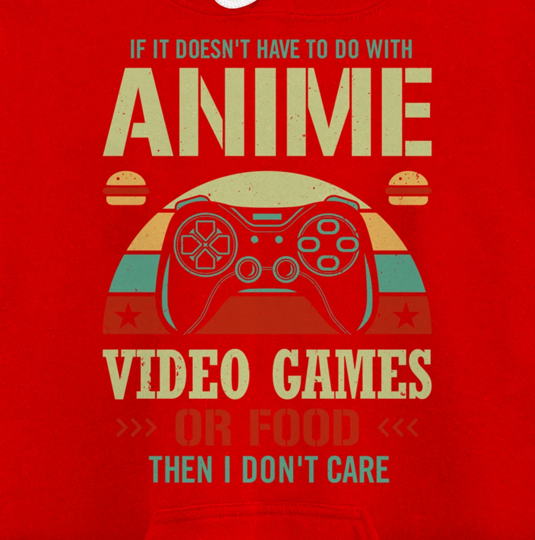 Kawaii Gamer Food Video Games Anime Comic PC Console Gaming Pullover Hoodie