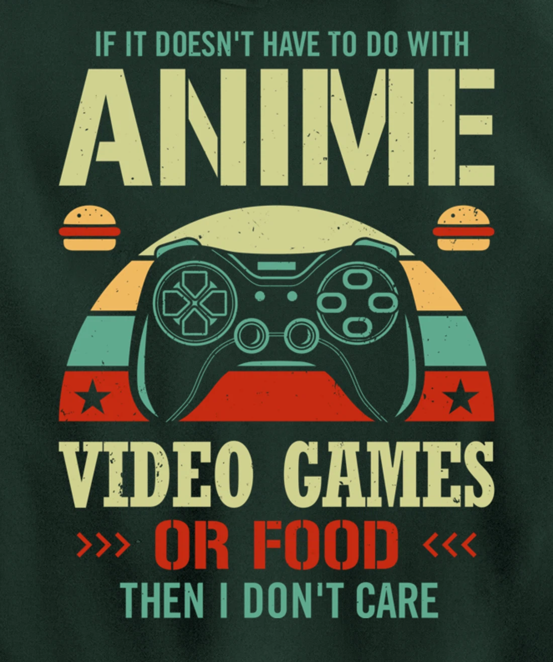 Kawaii Gamer Food Video Games Anime Comic PC Console Gaming Pullover Hoodie