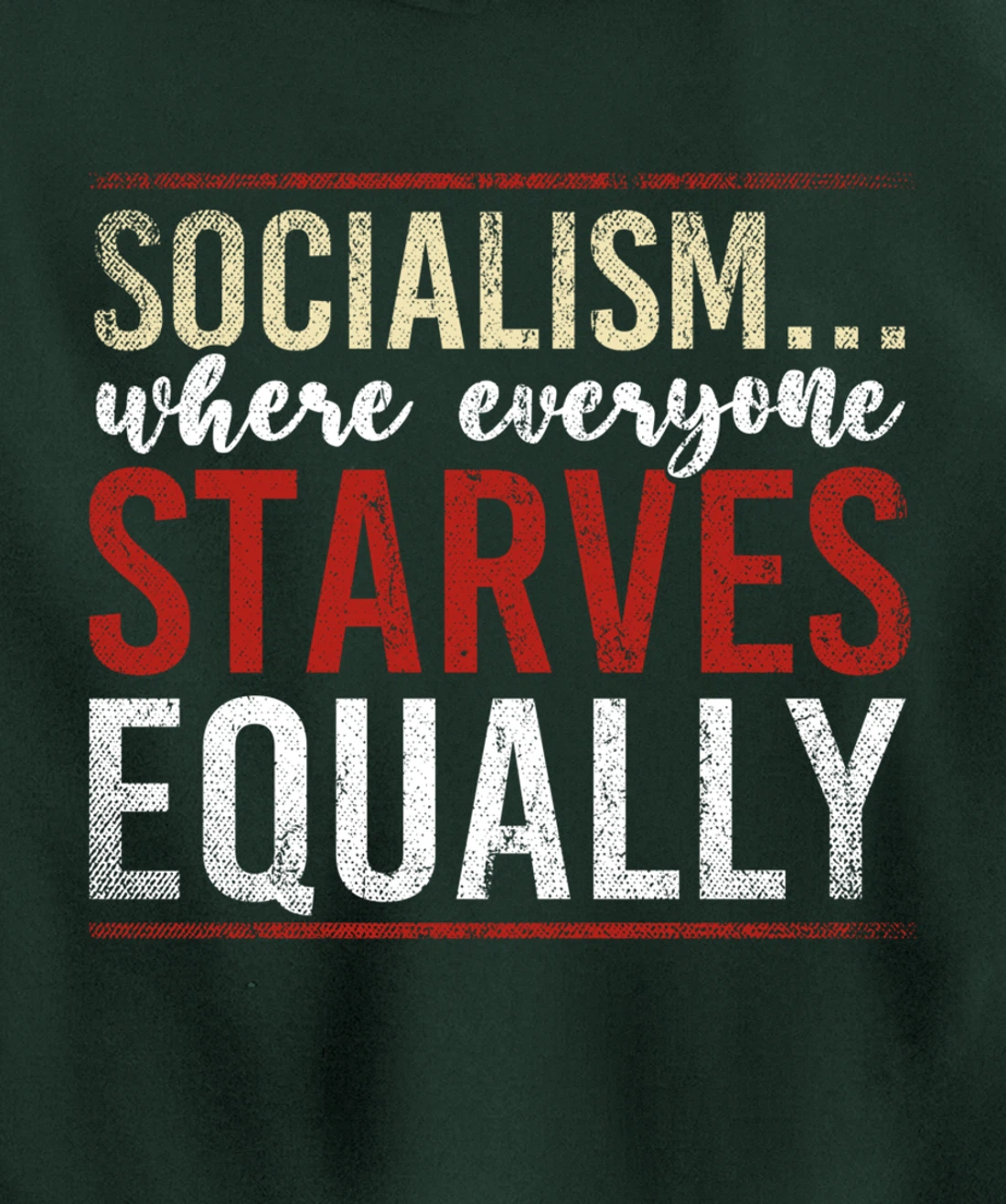 Anti Communism Capitalist Gift Liberty Lover Anti Socialism Pullover Hoodie