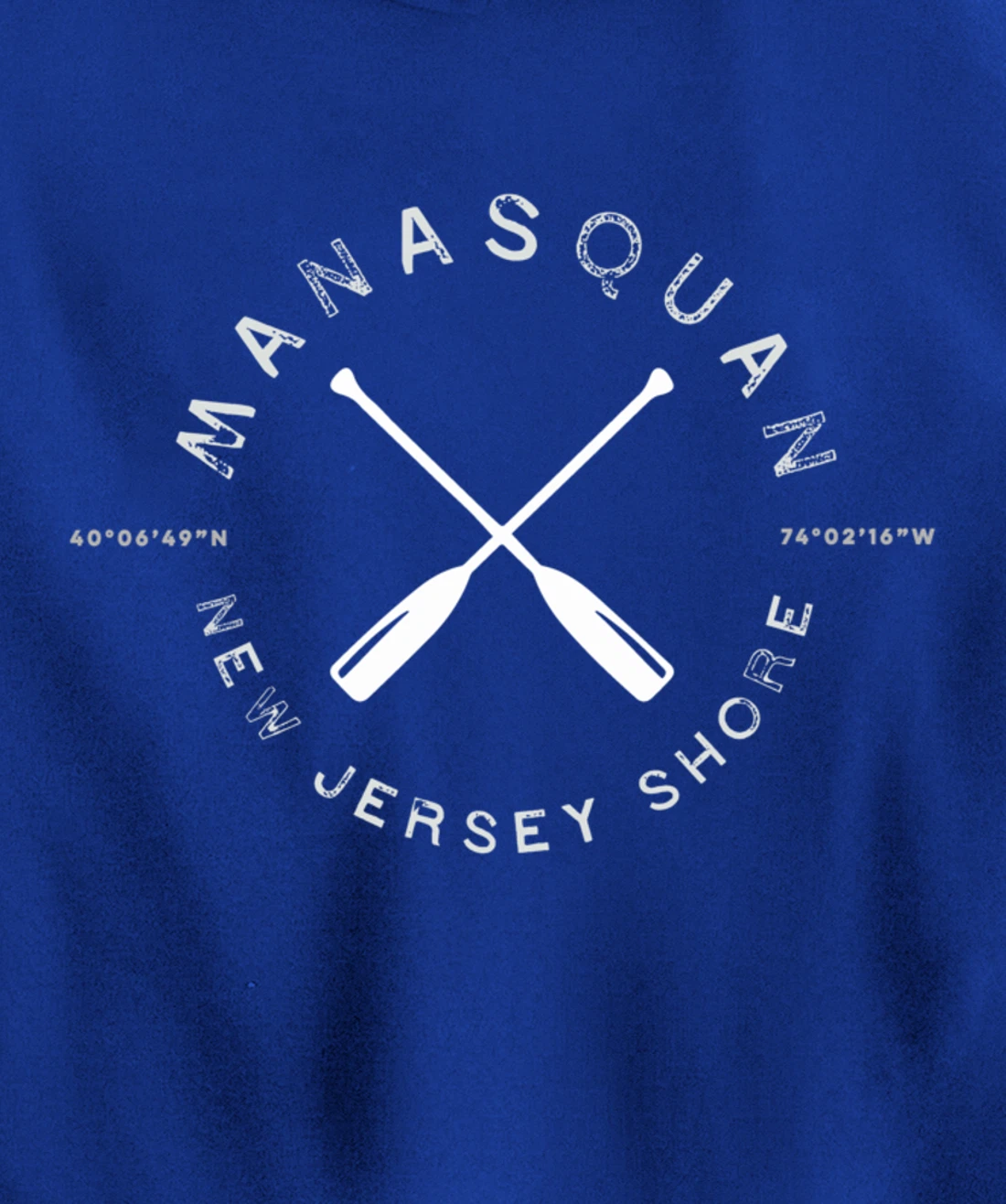 Manasquan New Jersey Graphic Vintage Pullover Hoodie