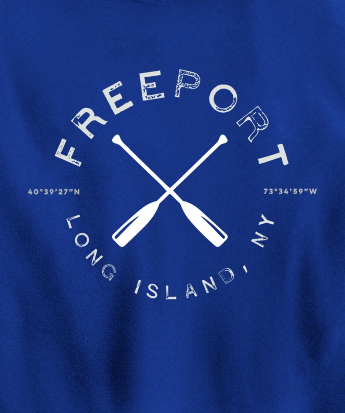 Freeport Long Island NY Graphic Vintage Pullover Hoodie