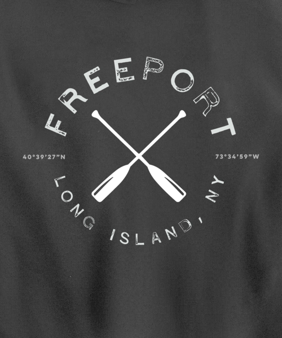 Freeport Long Island NY Graphic Vintage Pullover Hoodie