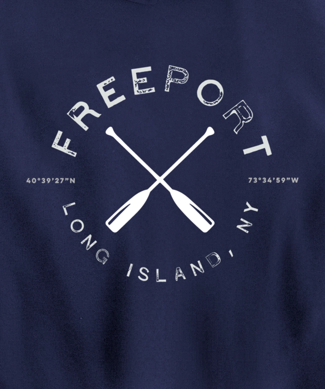 Freeport Long Island NY Graphic Vintage Pullover Hoodie