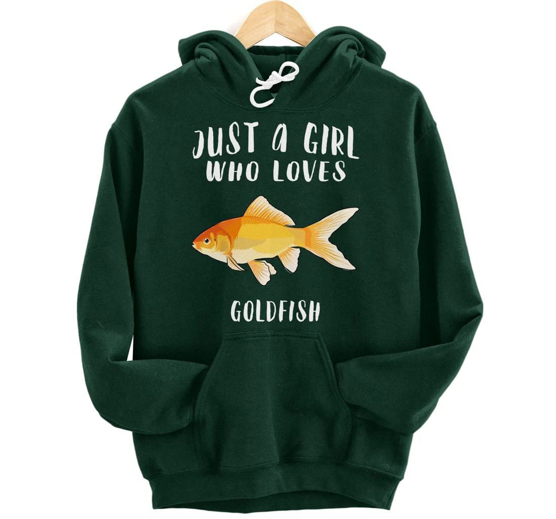 Just A Girl Who Loves Goldfish Fish Lover Pullover Hoodie