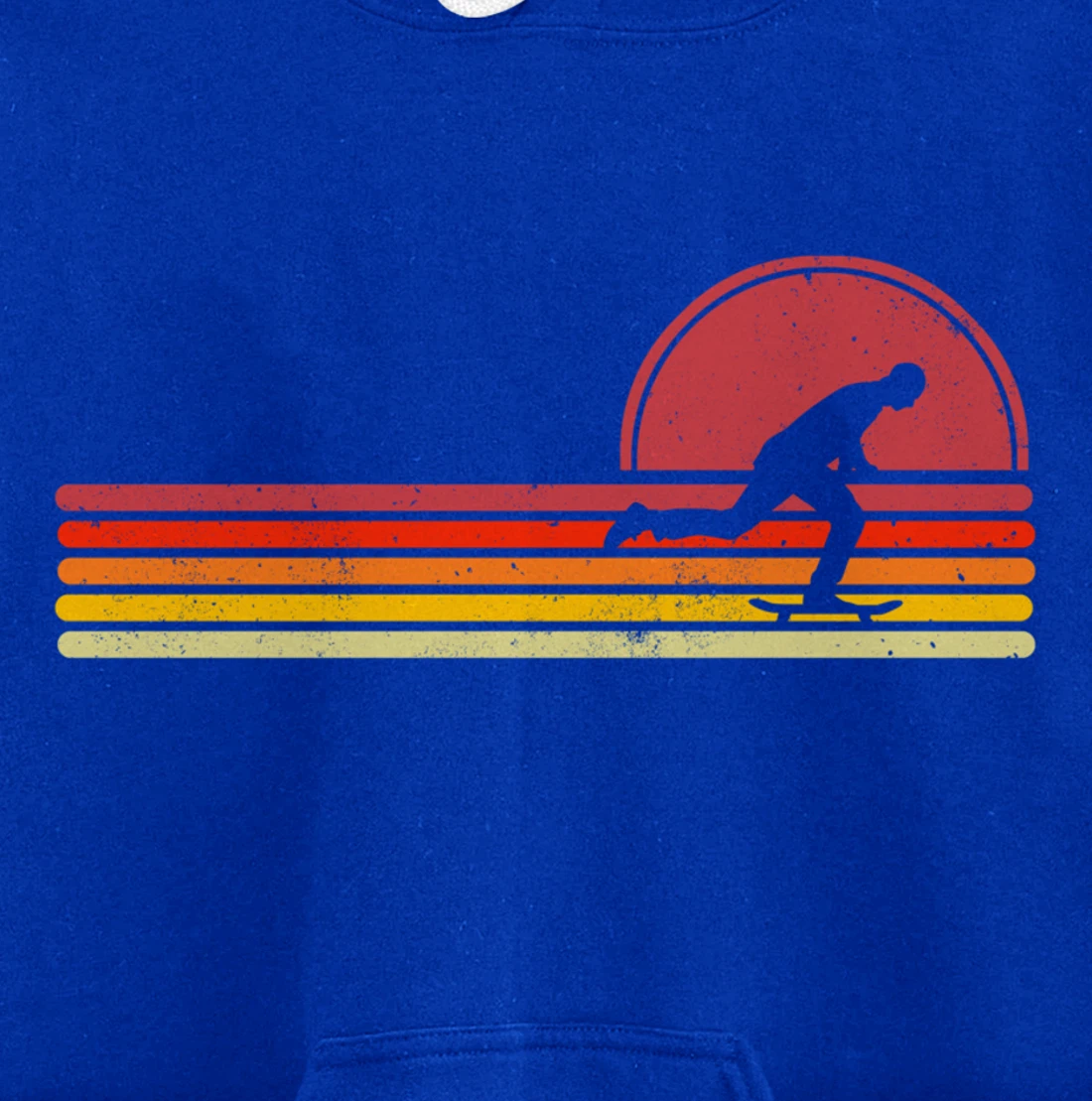 Vintage Retro Skater Skateboard Skateboarding Pullover Hoodie