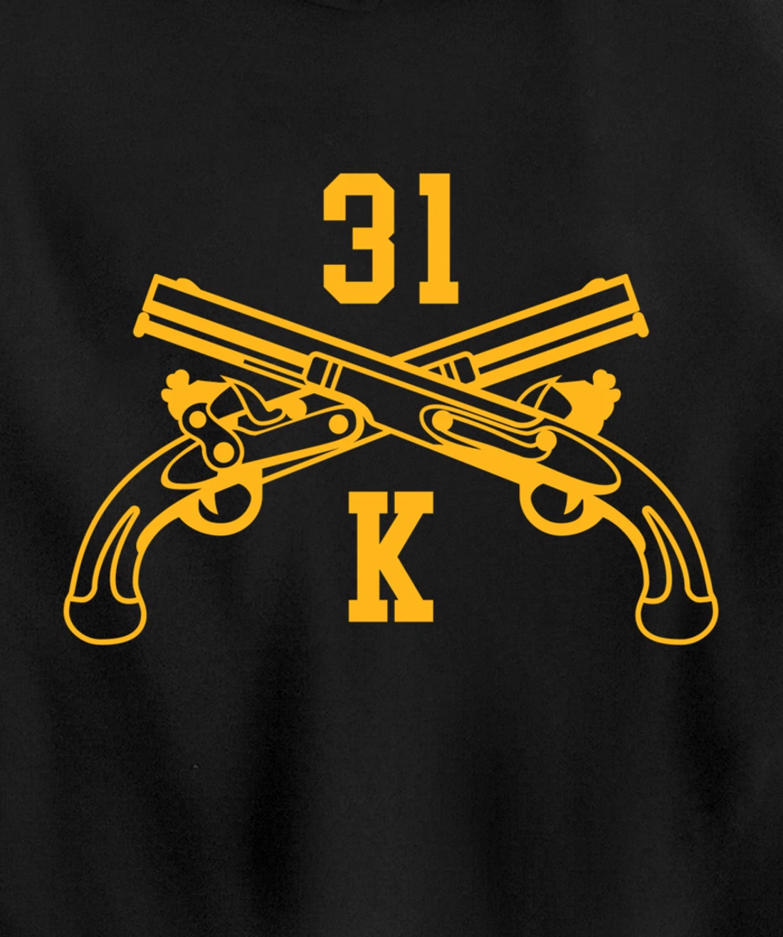 31K Working Dog Handler | Crossed Pistols Pullover Hoodie