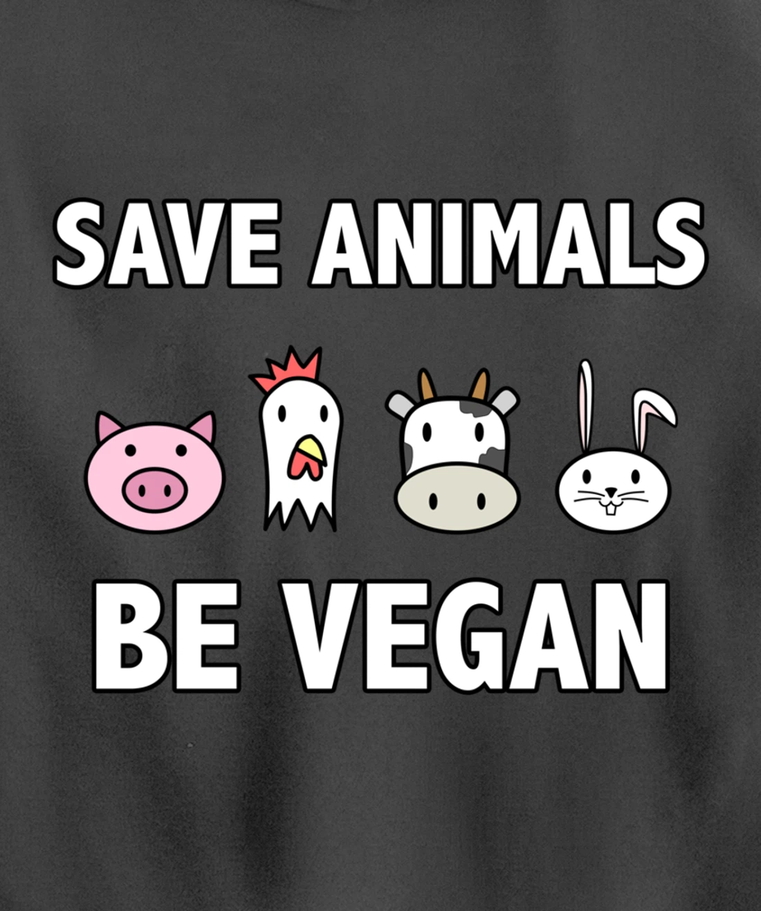 Save the-animals be Vegan Animals lover Vegan Vegetarin gift Pullover Hoodie
