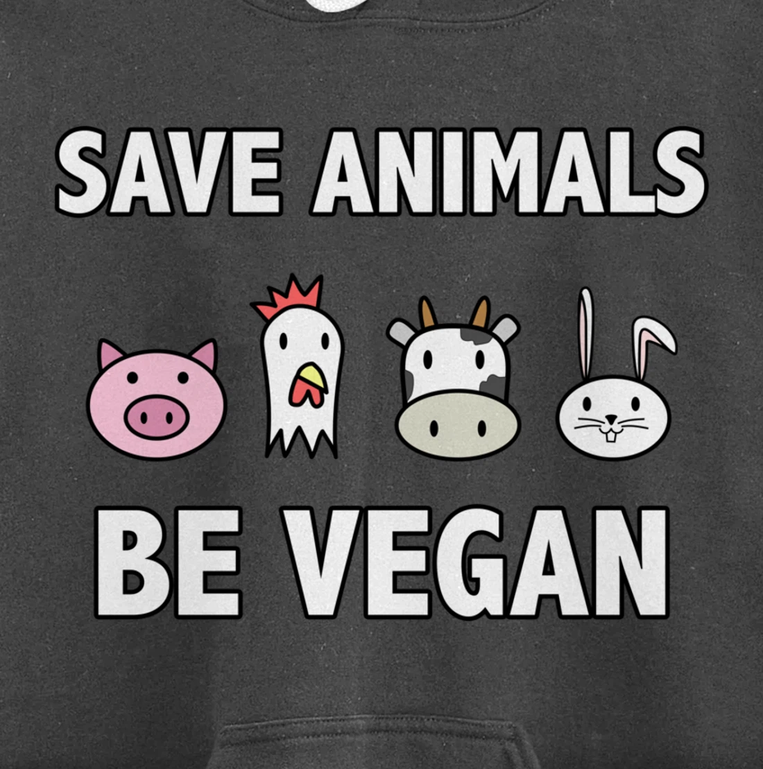 Save the-animals be Vegan Animals lover Vegan Vegetarin gift Pullover Hoodie
