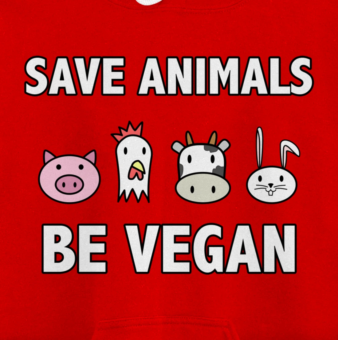 Save the-animals be Vegan Animals lover Vegan Vegetarin gift Pullover Hoodie
