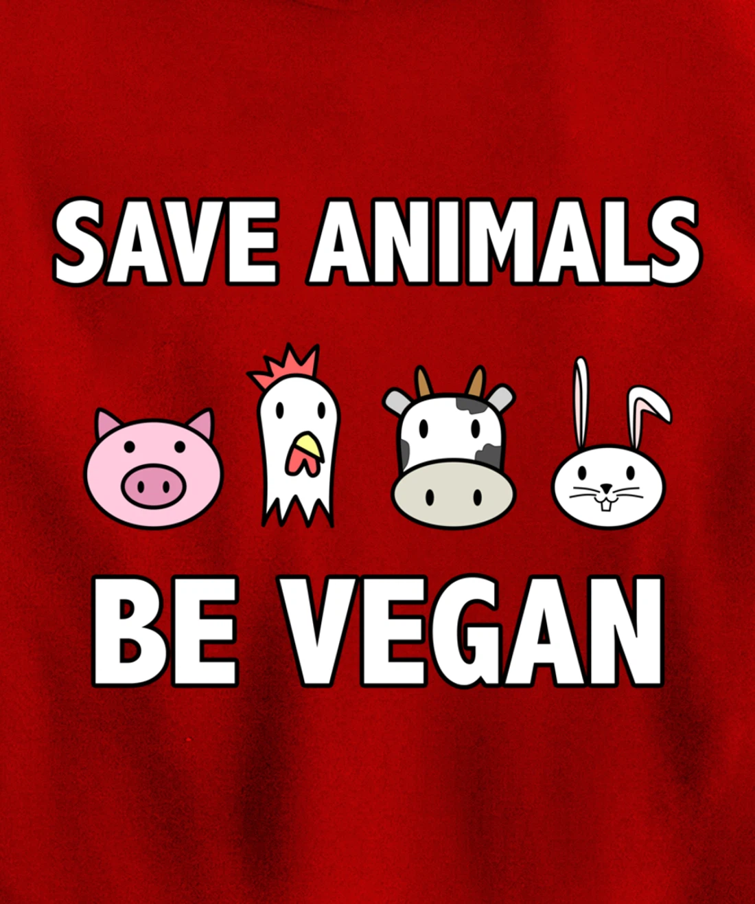 Save the-animals be Vegan Animals lover Vegan Vegetarin gift Pullover Hoodie