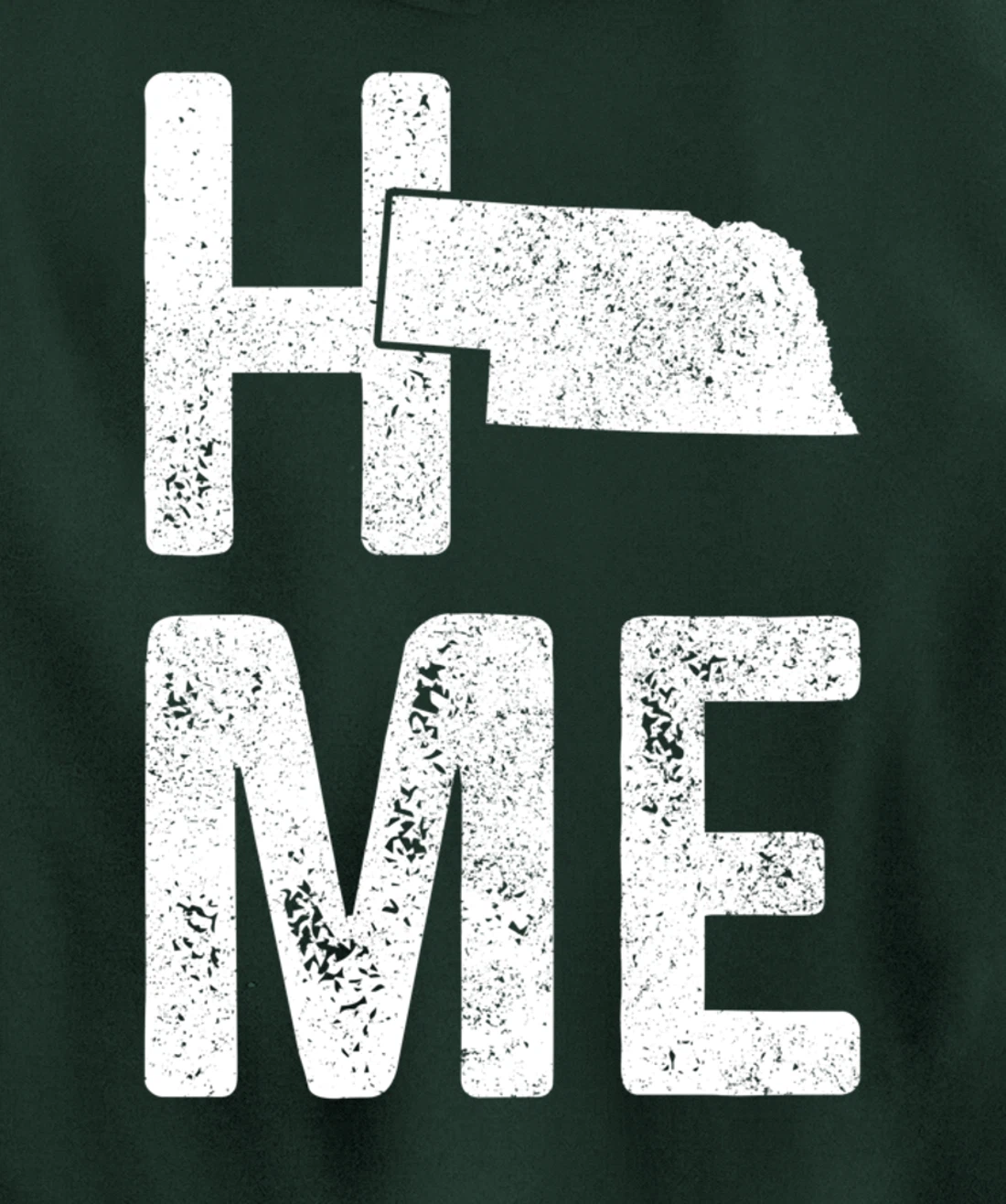 Nebraska Home Vintage State Map Pride Gift Pullover Hoodie