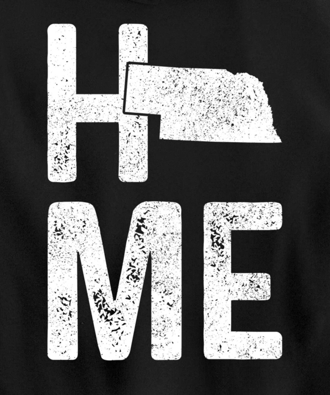 Nebraska Home Vintage State Map Pride Gift Pullover Hoodie