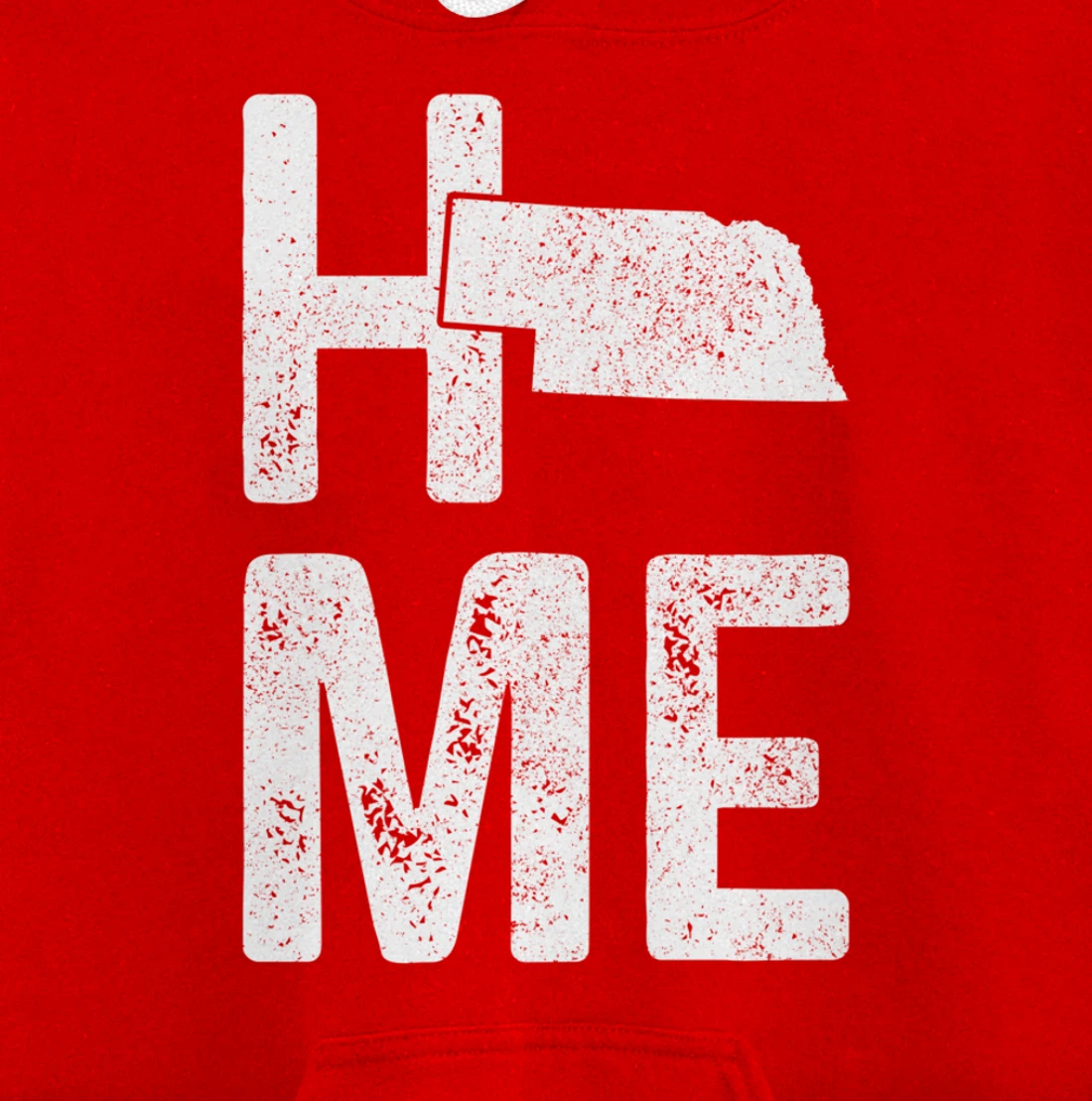 Nebraska Home Vintage State Map Pride Gift Pullover Hoodie