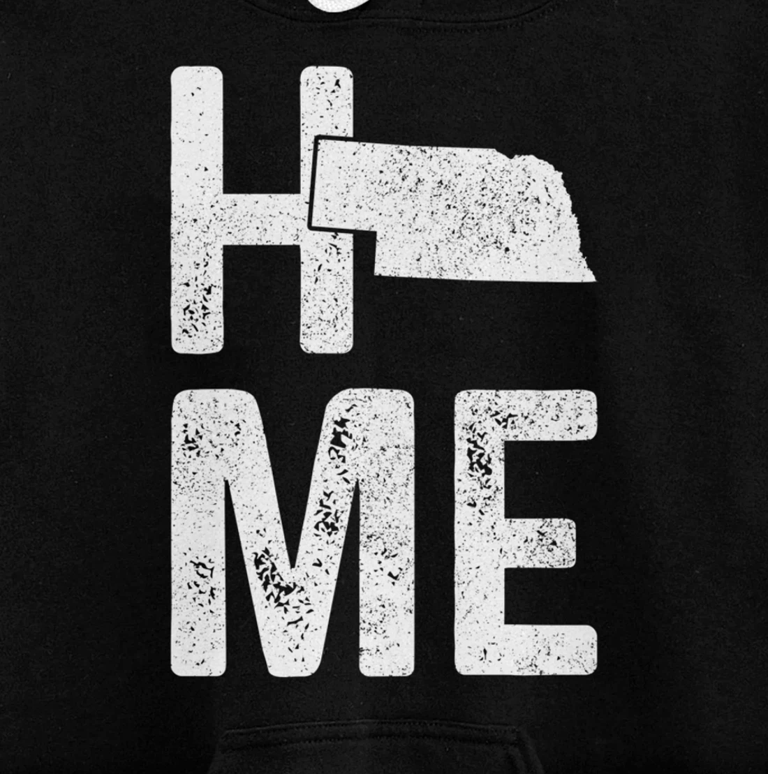 Nebraska Home Vintage State Map Pride Gift Pullover Hoodie