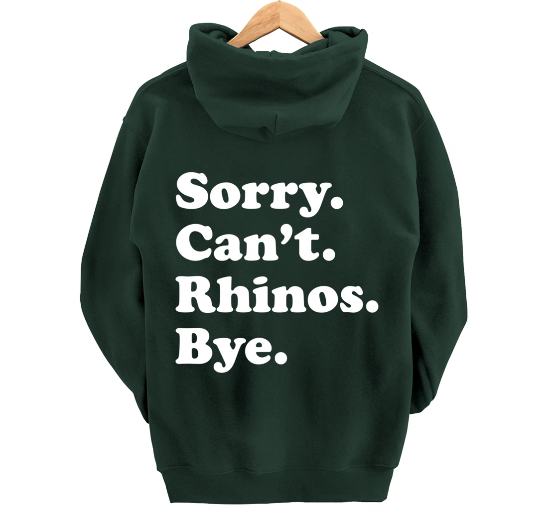 Funny Rhino Rhinoceros Gift for Men Women Boys or Girls Pullover Hoodie