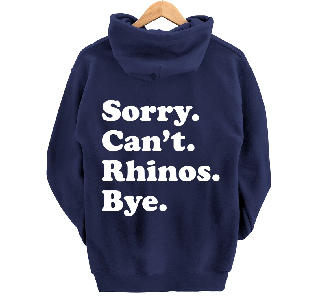 Funny Rhino Rhinoceros Gift for Men Women Boys or Girls Pullover Hoodie