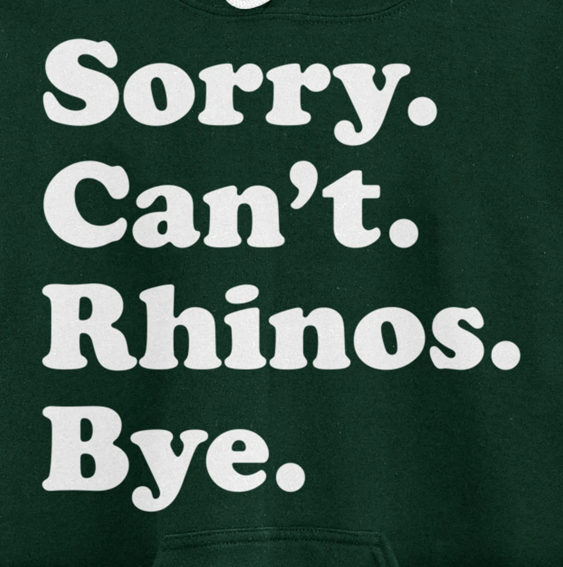 Funny Rhino Rhinoceros Gift for Men Women Boys or Girls Pullover Hoodie
