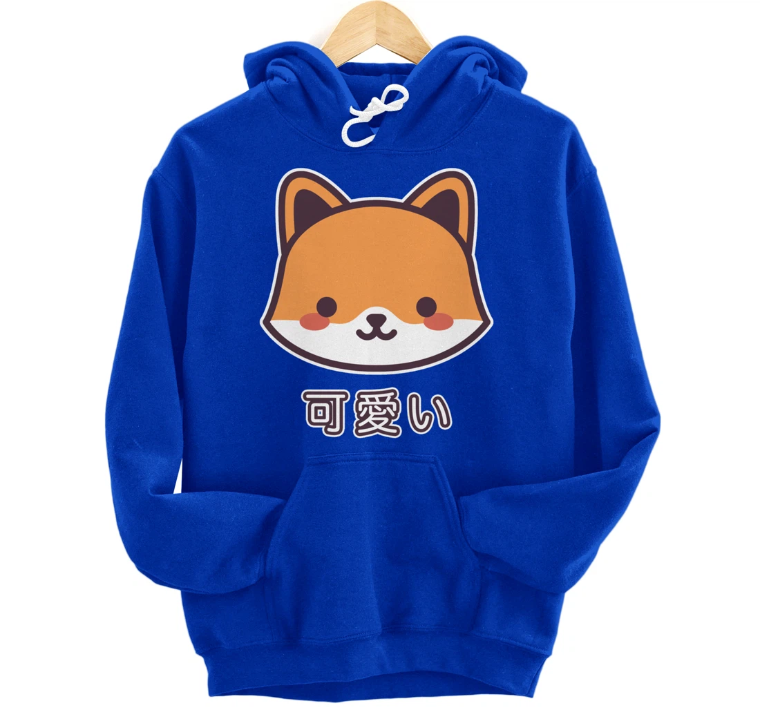 Kawaii Fox Cute Fox Japanese Kitsune Pullover Hoodie