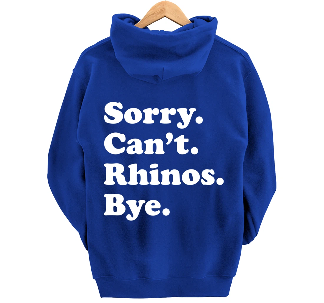 Funny Rhino Rhinoceros Gift for Men Women Boys or Girls Pullover Hoodie