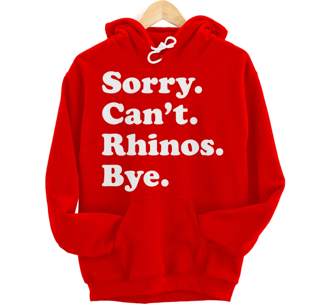 Funny Rhino Rhinoceros Gift for Men Women Boys or Girls Pullover Hoodie