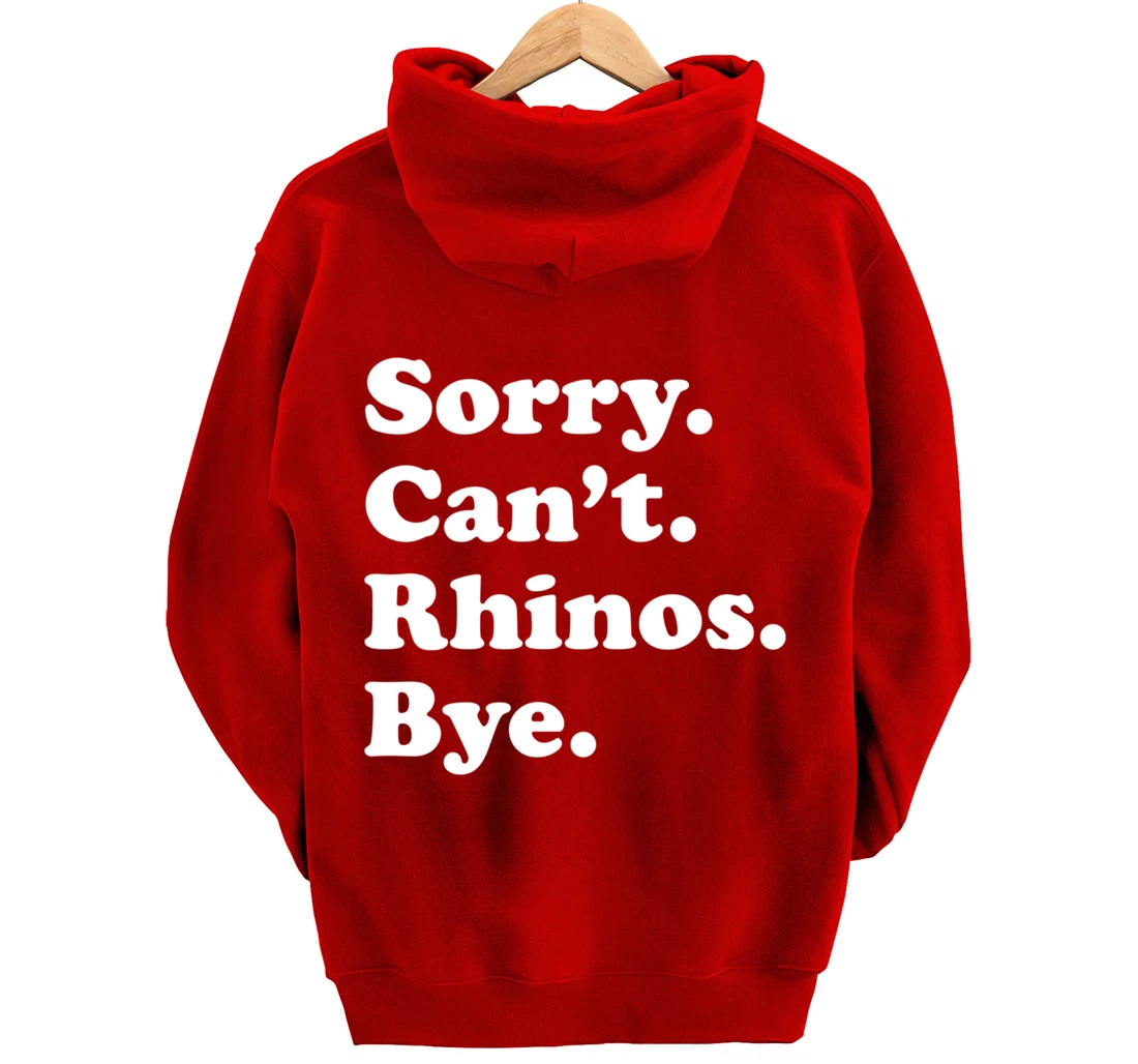 Funny Rhino Rhinoceros Gift for Men Women Boys or Girls Pullover Hoodie